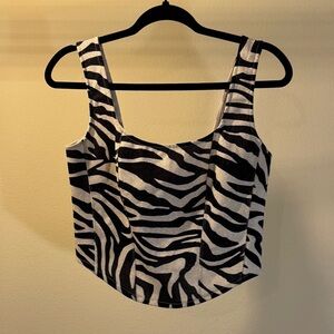 #12 Zebra Print Sleeveless Top